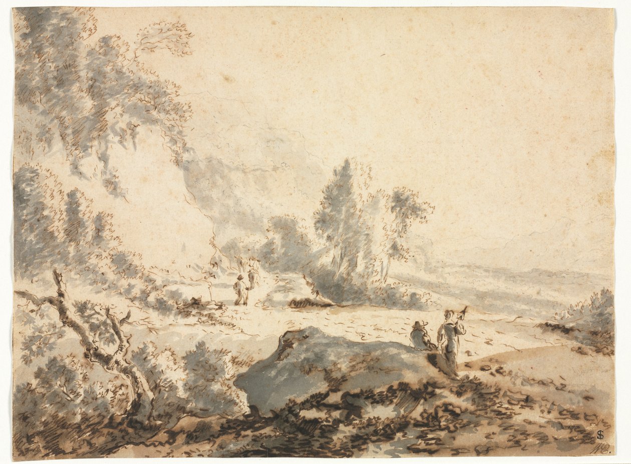 Landskap, 1700-tallet. av Unbekannt