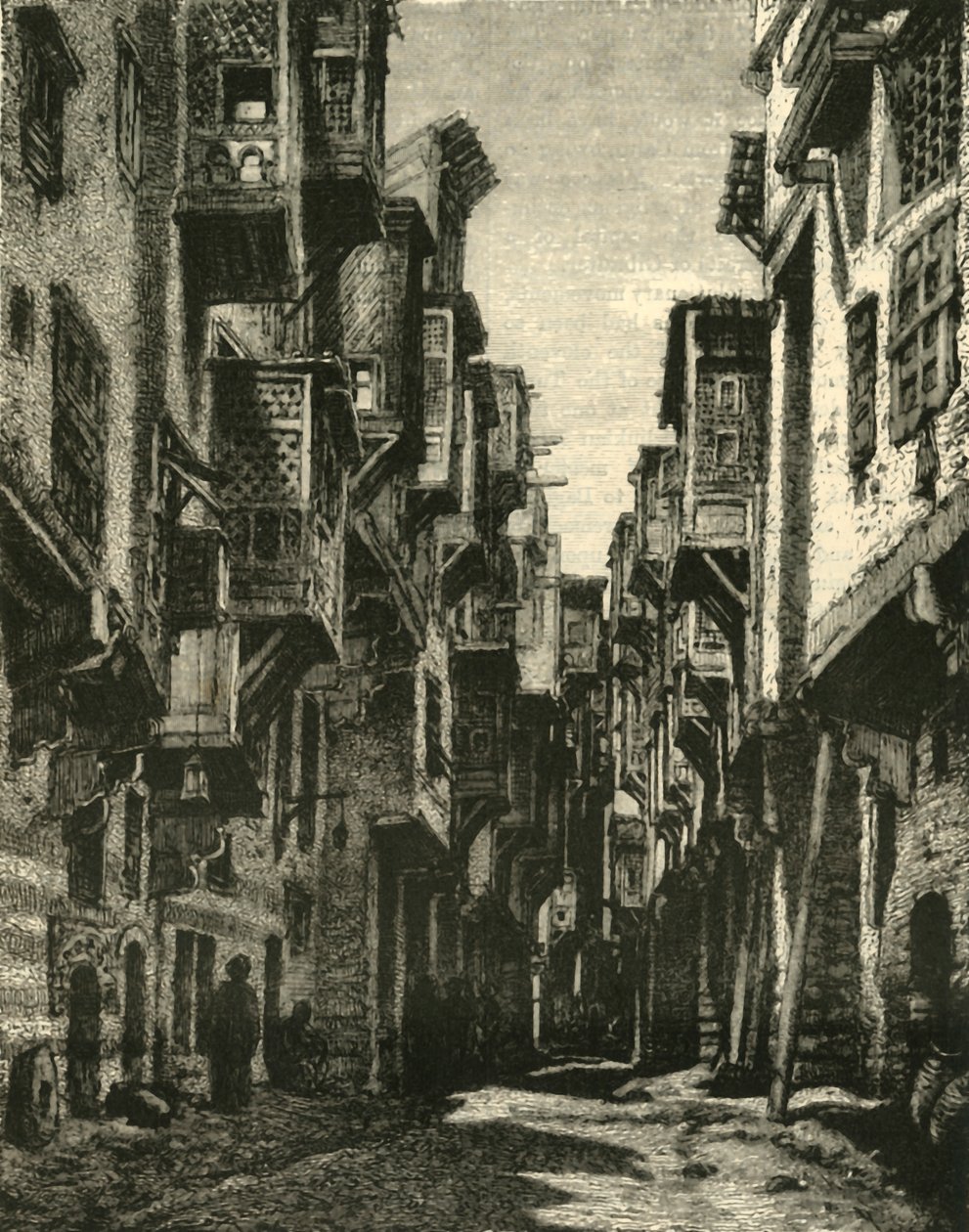 Lane i Copt Quarter, Kairo, 1890. av Unbekannt