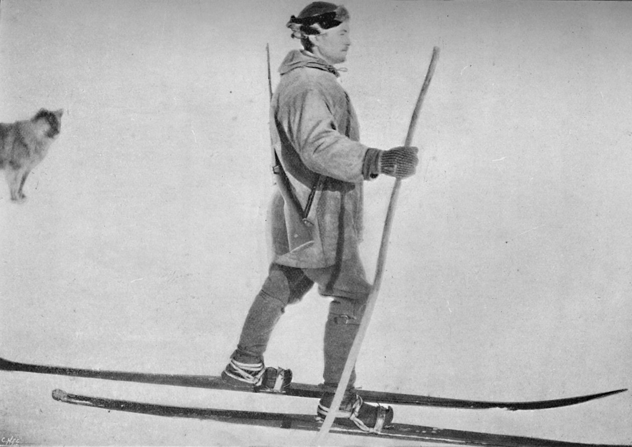Lars Pettersen om snøsko, c1893-1896, 1897 av Unbekannt