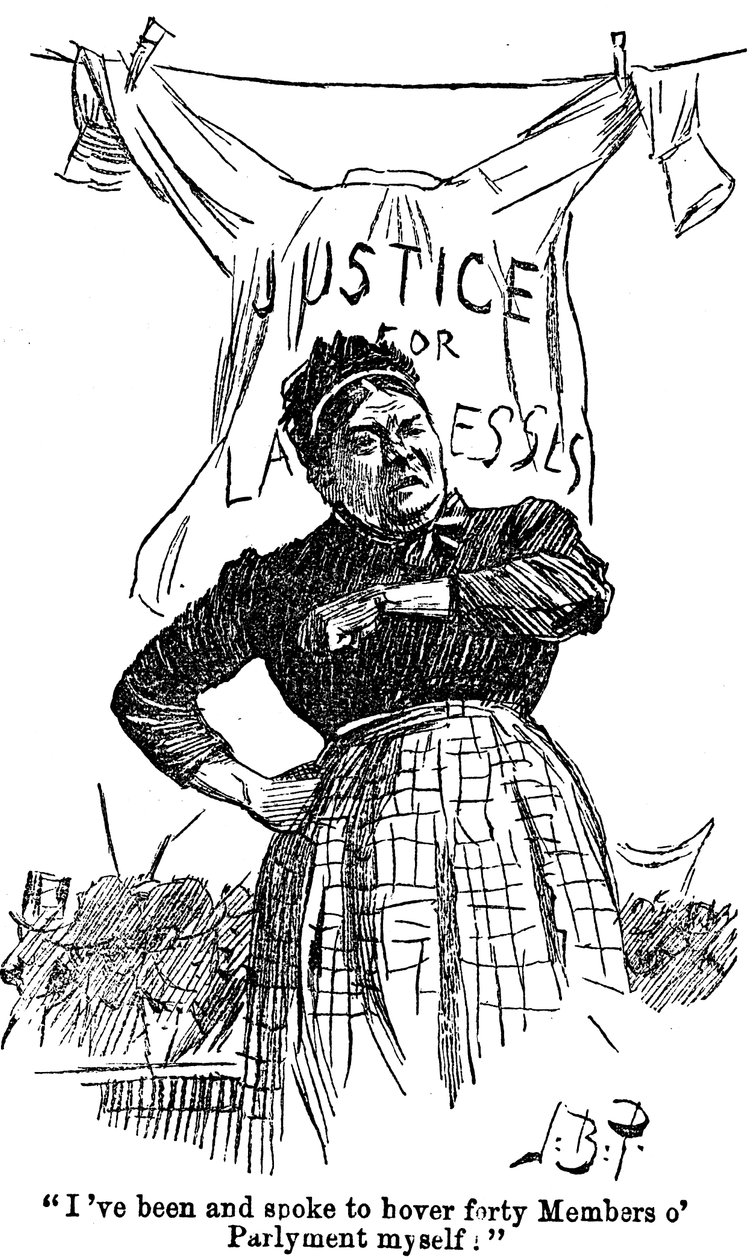 Vaskerstreik, 1891 av Unbekannt