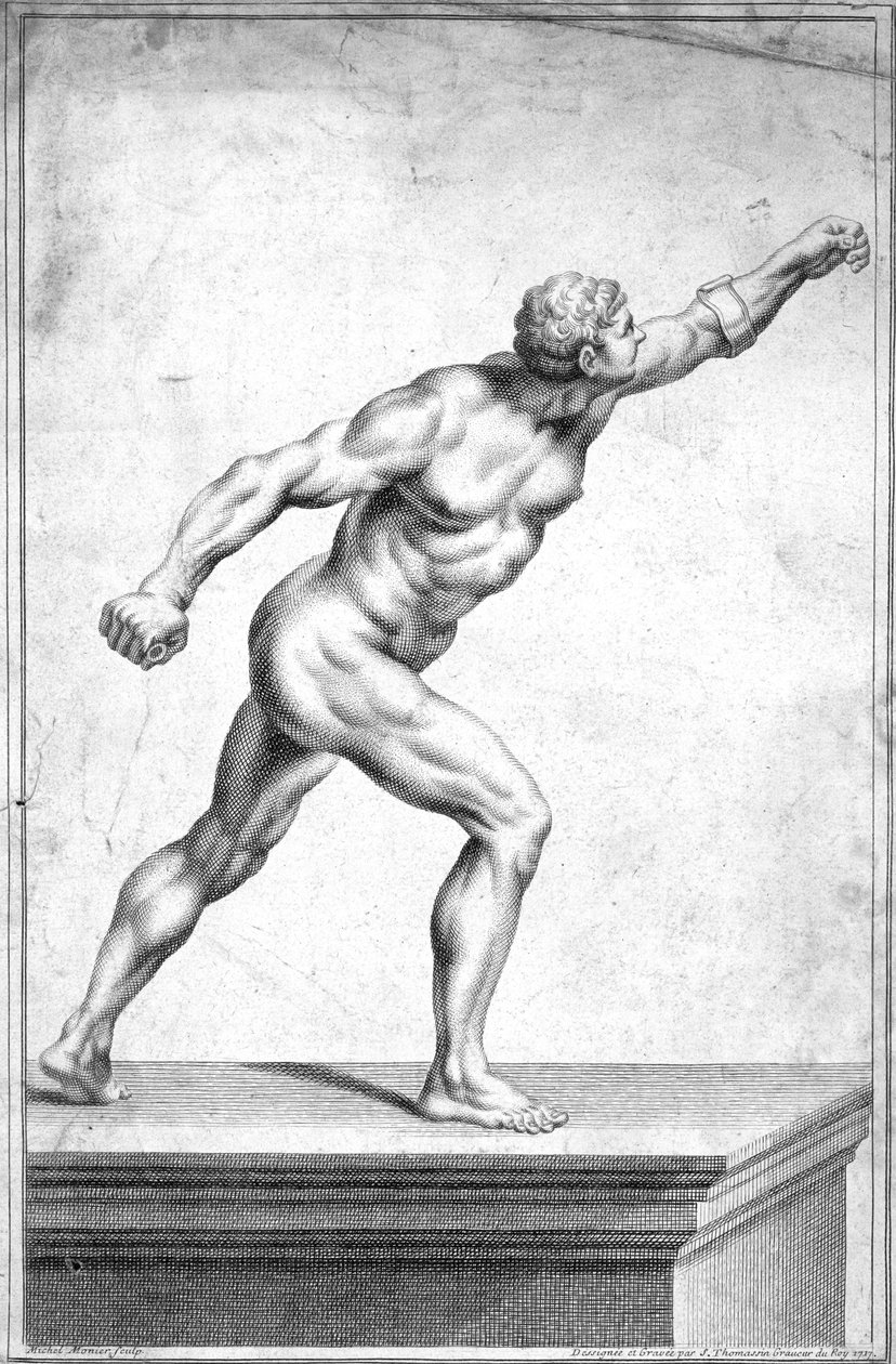 Gladiatoren, c1717 av Unbekannt