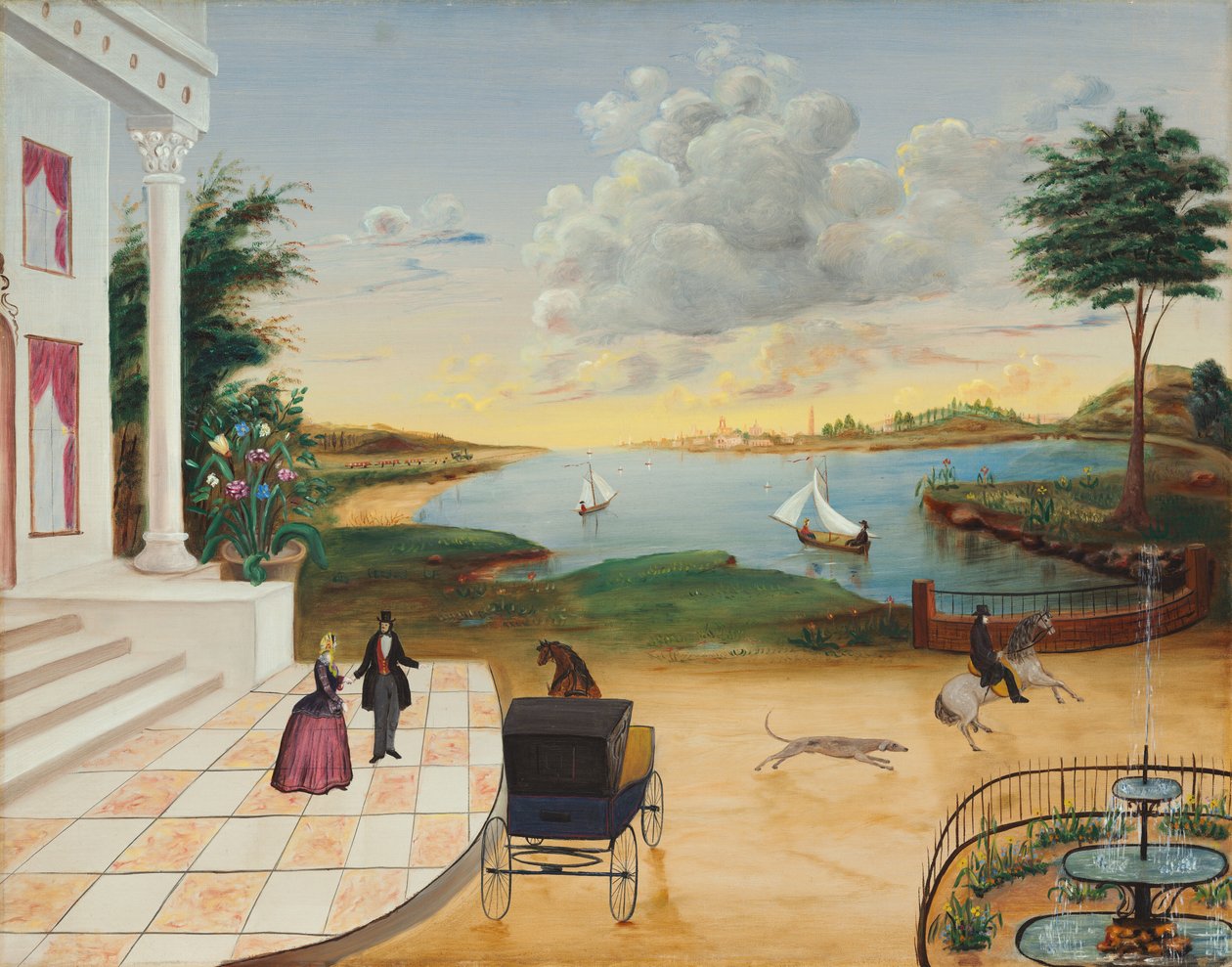 Forlater herregården, ca. 18501855. av Unbekannt