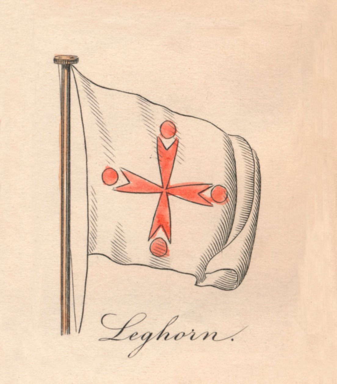 Leghorn, 1838 av Unbekannt