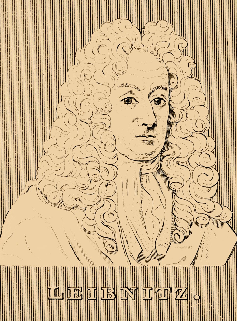 Leibnitz, 1646-1716, 1830. av Unbekannt