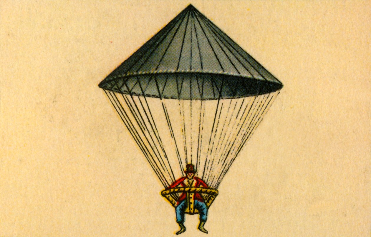 Lenormands fallskjerm, 1783, 1932. av Unbekannt