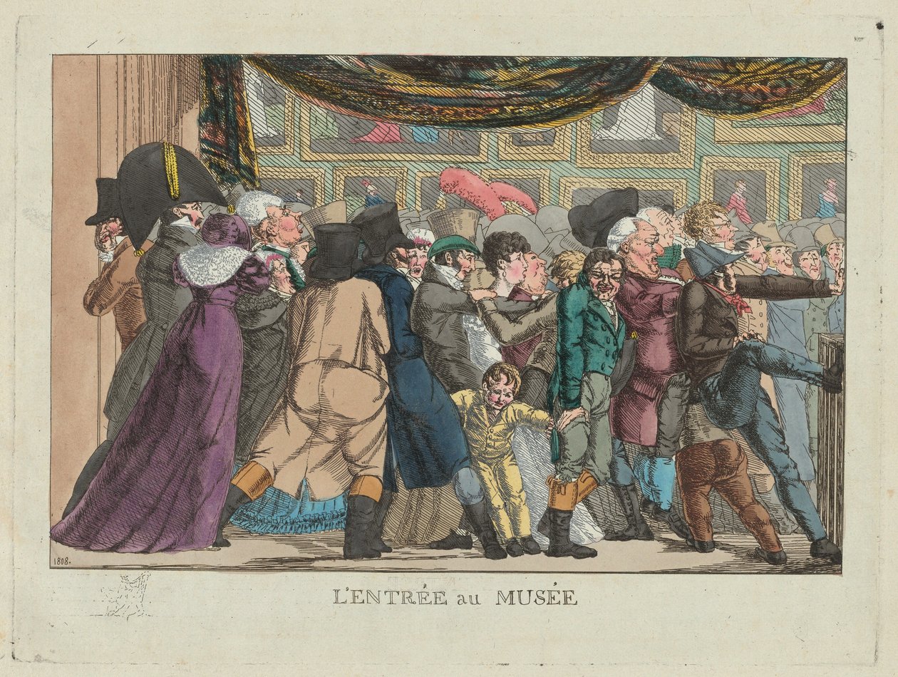 Inngang til museet Inngang til museet, 1808. av Unbekannt