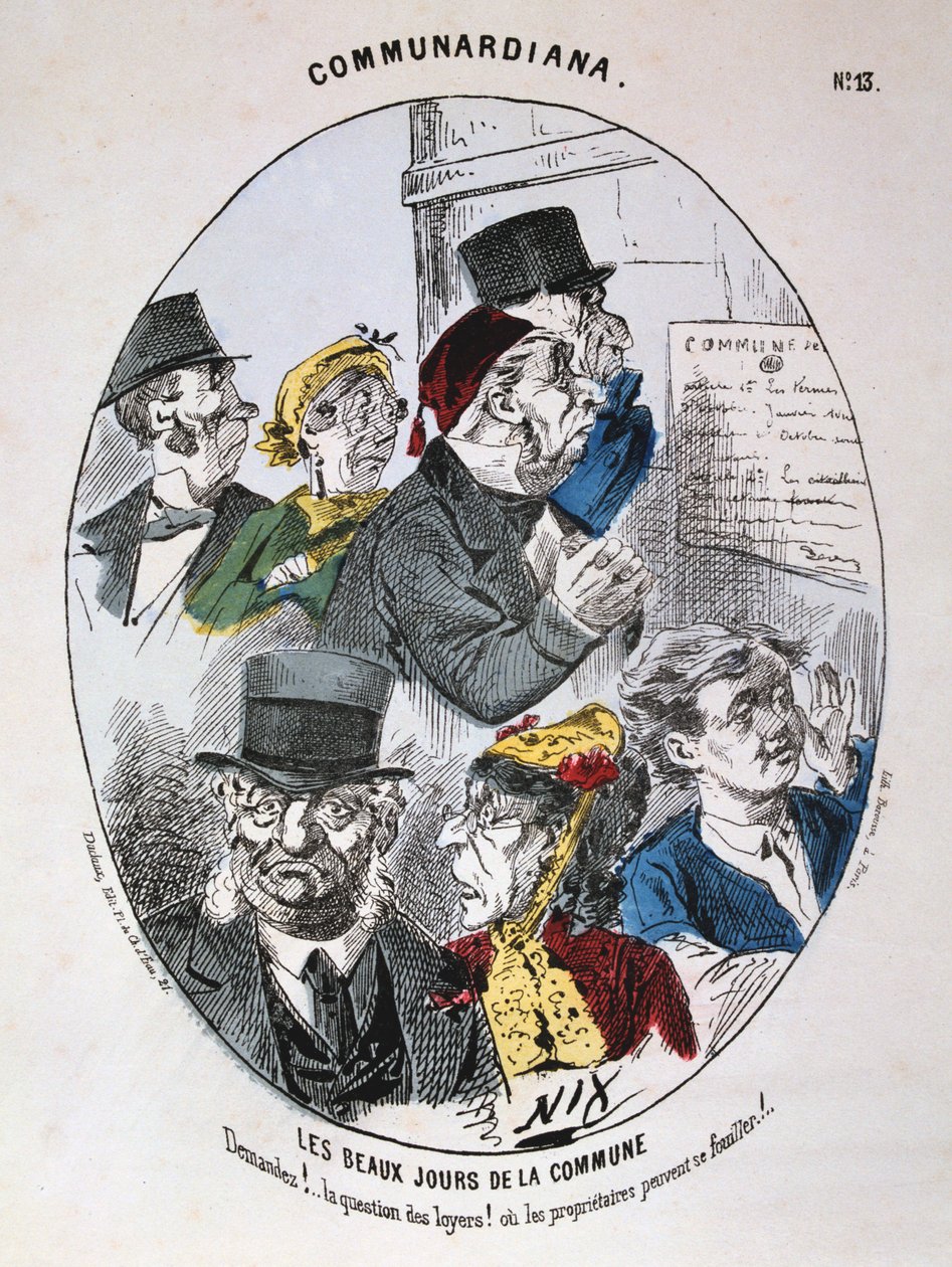 Kommunens vakre dager, 1871 av Unbekannt