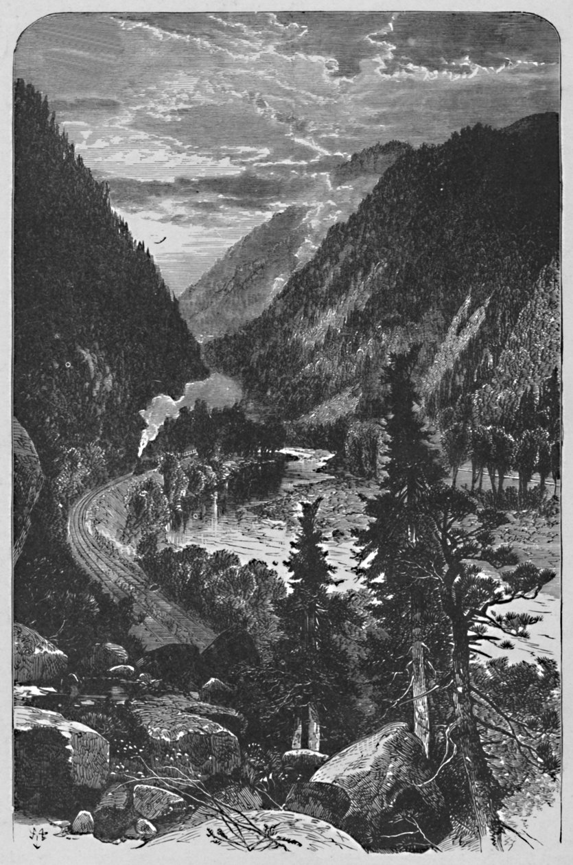 Lewistown Narrows på Juniata, 1883 av Unbekannt