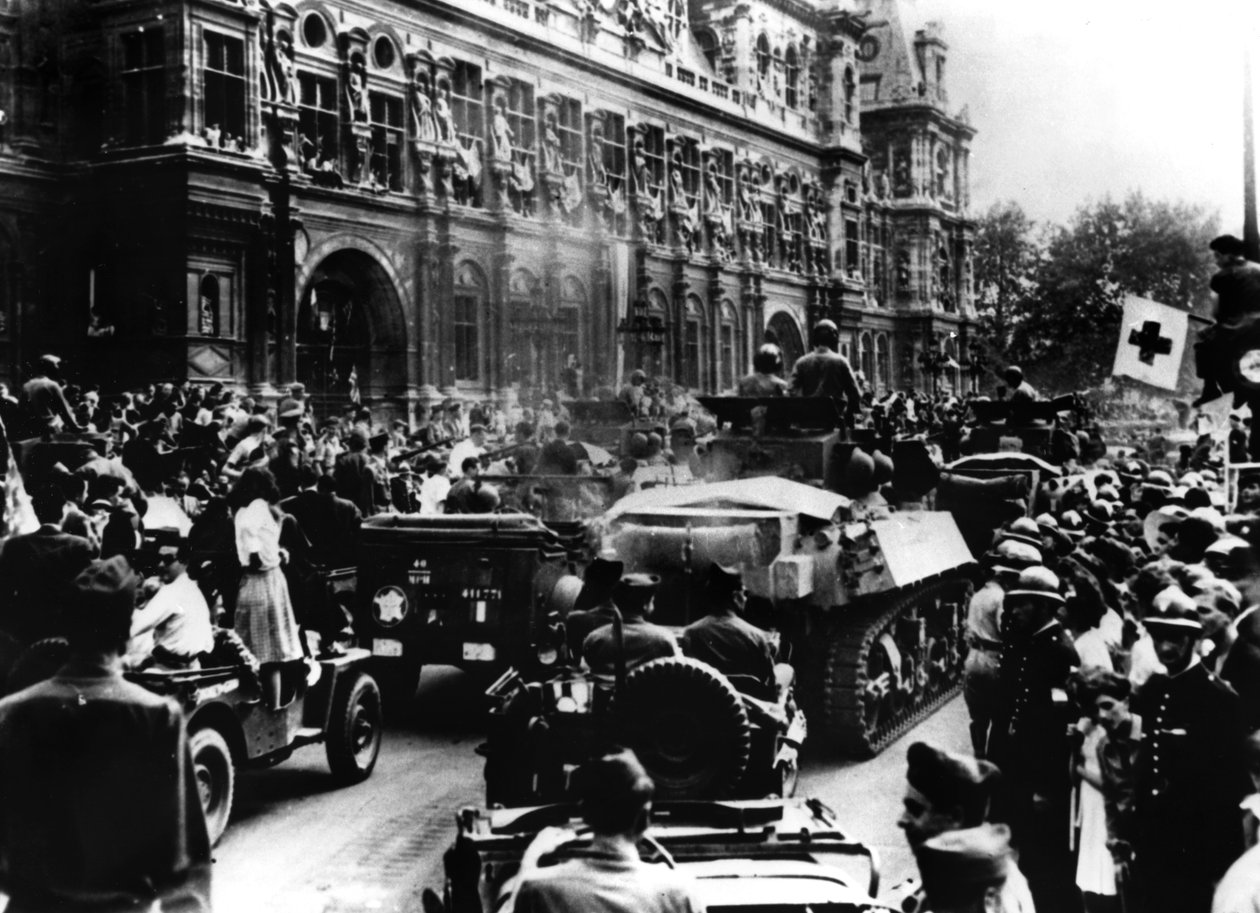 Frigjøring av Paris, 25. august 1944 av Unbekannt