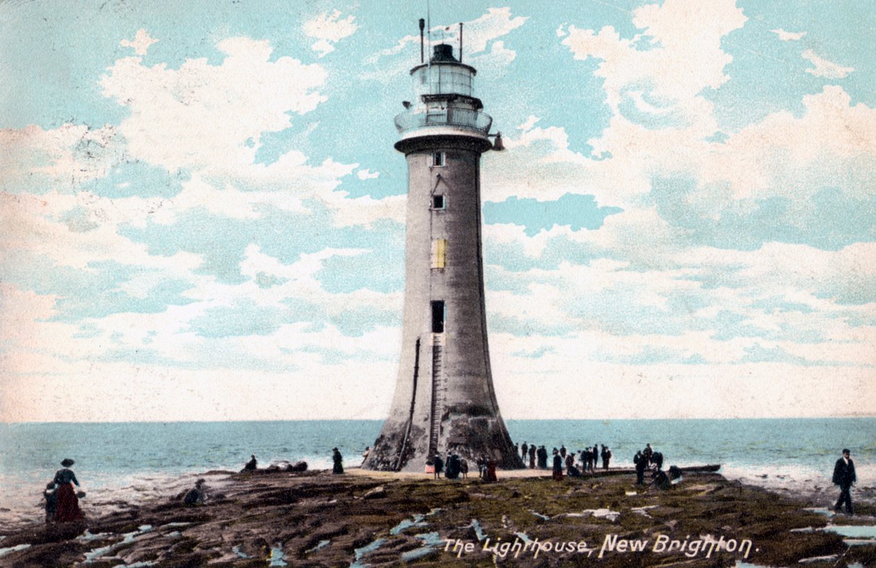 Fyr i New Brighton, Wirral, Merseyside, 1904 av Unbekannt