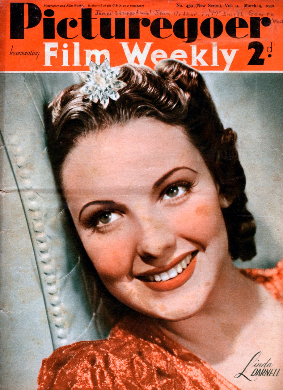 Linda Darnell 1923-1965, amerikansk skuespillerinne, 1940 av Unbekannt