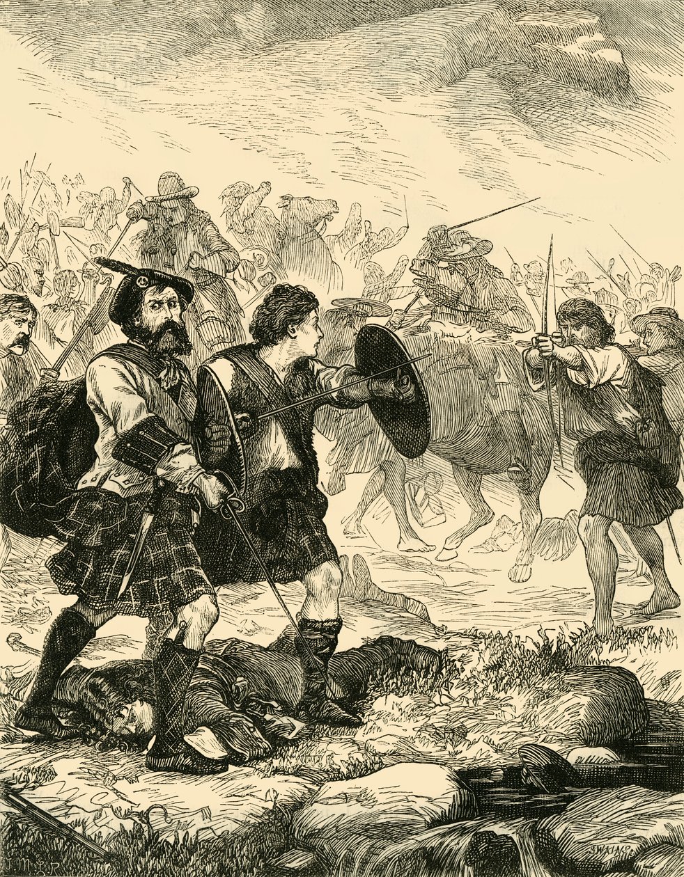 Lochiel ved Killiecrankie, 1881. av Unbekannt