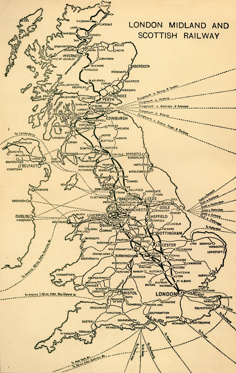 London Midland og Scottish Railway, 1930. av Unbekannt