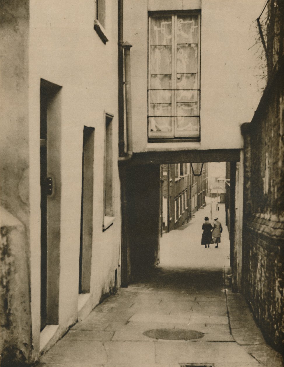 Ser nedover Strand Lane mot elven, c1935. av Unbekannt