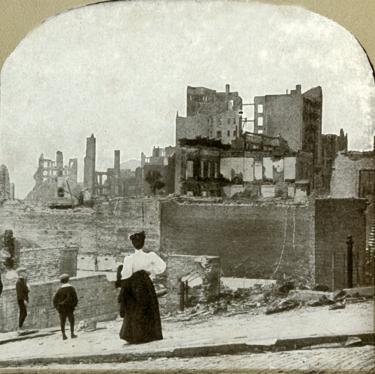 Ser vestover fra den jødiske synagogen, 1906. av Unbekannt