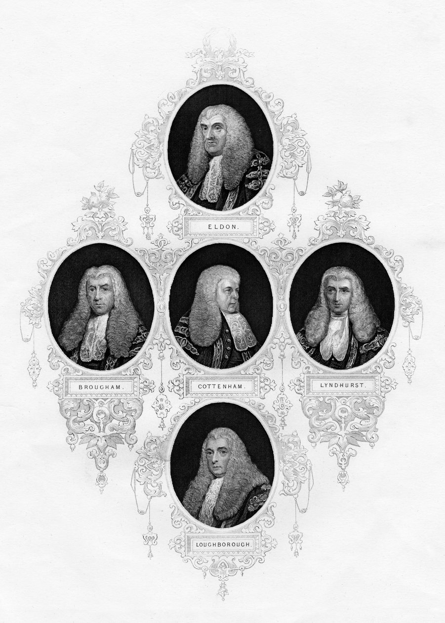Lord Chancellors of Great Britain, 1877 av Unbekannt