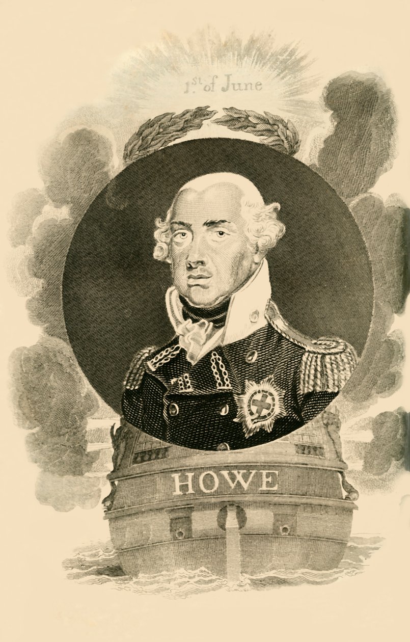 Lord Howe, 1726-1799, 1816. av Unbekannt