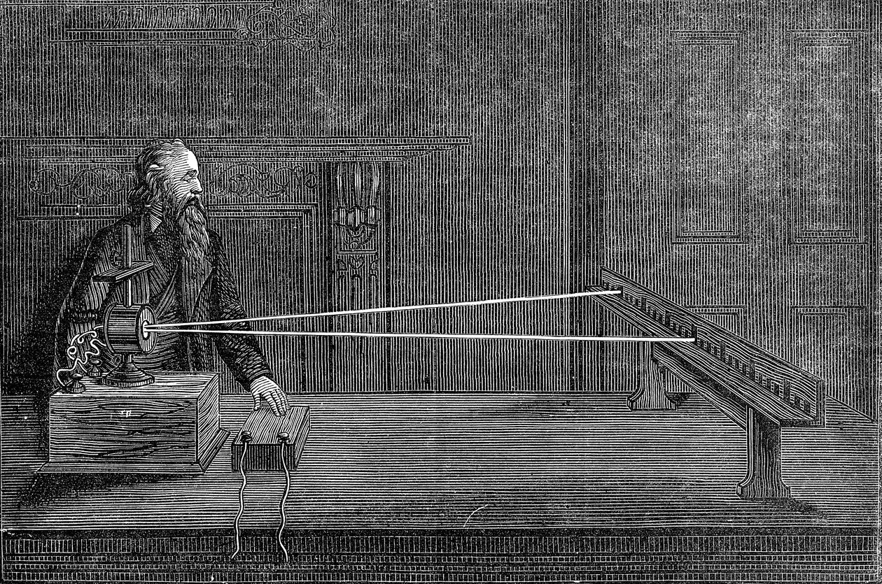 Lord Kelvins speilgalvanometer, 1876 av Unbekannt