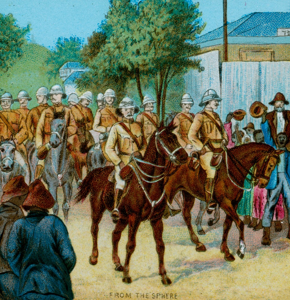 Lord Roberts State Entry in Bloemfontein, 1900 av Unbekannt