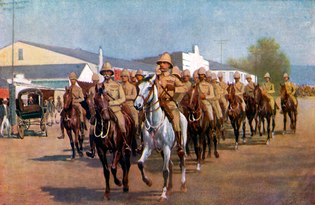 Lord Roberts på vei inn i Pretoria, 1925 av Unbekannt