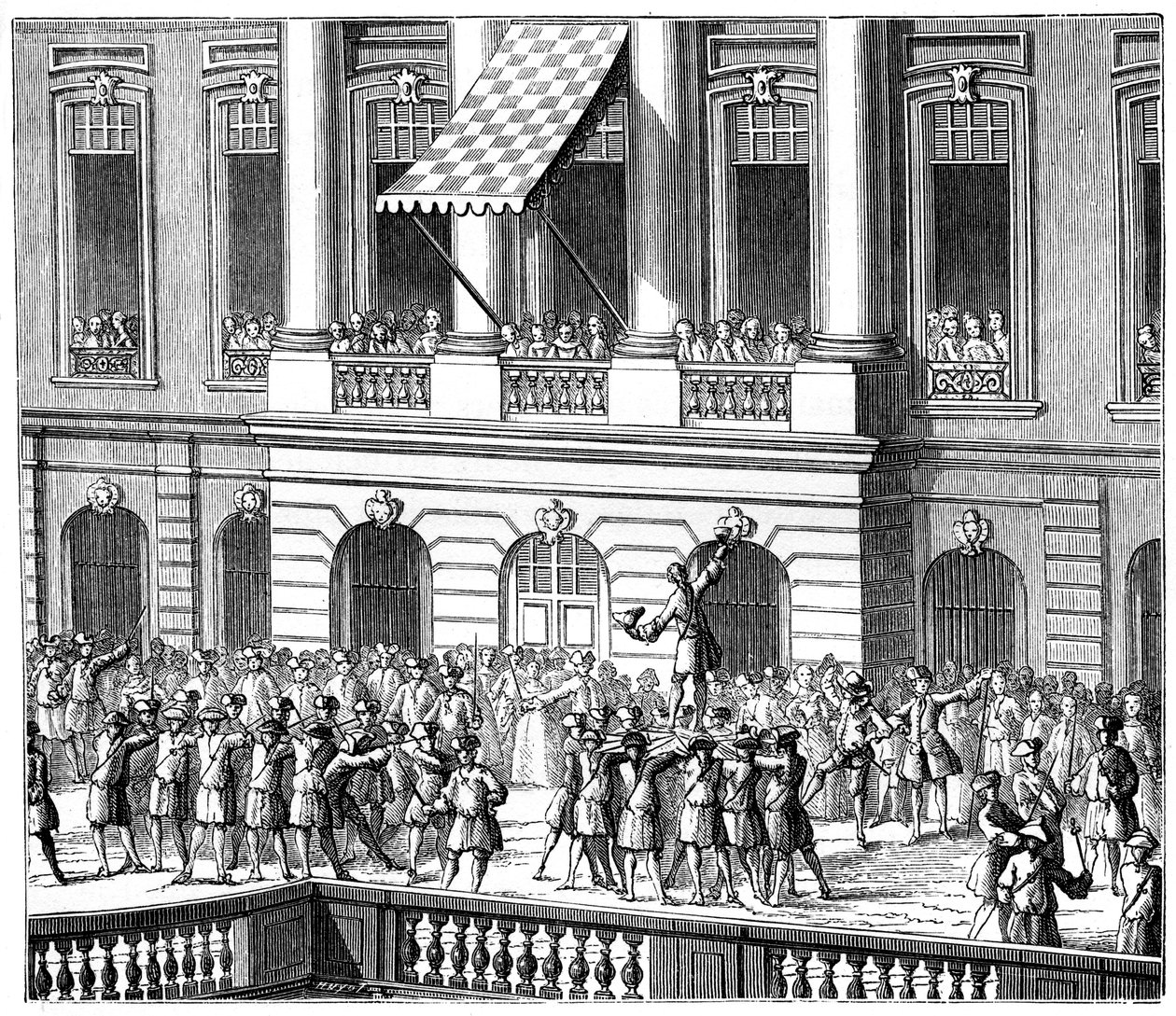 Louis XV i Strasbourg, 1744, 1885 av Unbekannt
