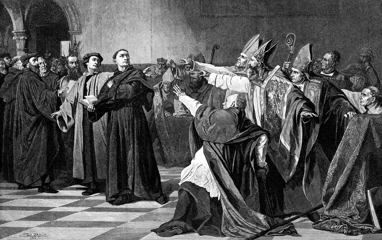 Luther ved Diet of Worms, 1882 av Unbekannt