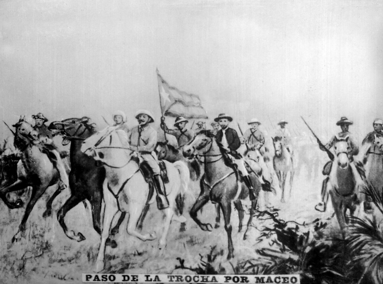 Maceo via Trocha, 1895, 1920-tallet av Unbekannt