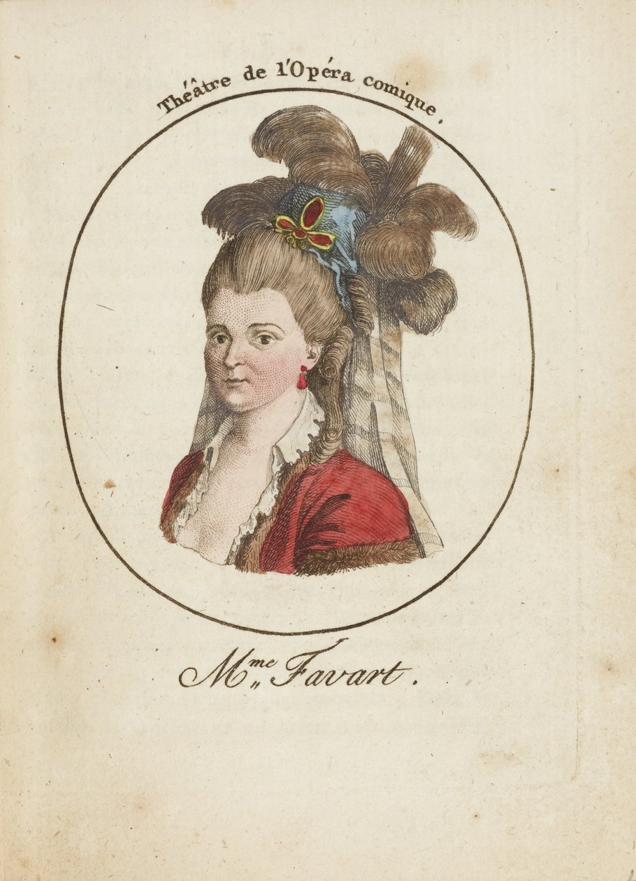 Madame Favart 1727-1772, slutten av 1700-tallet. av Unbekannt