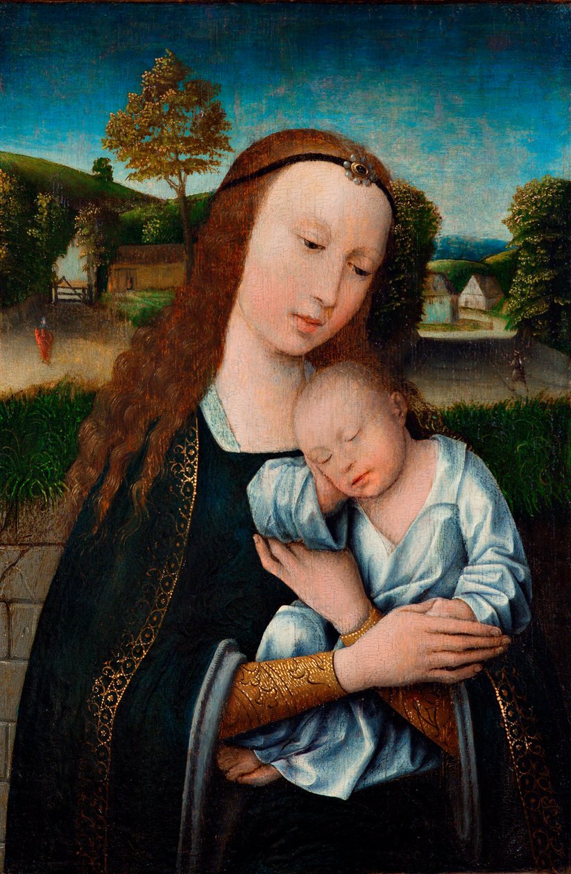 Madonna og barn, ca. 1520. av Unbekannt