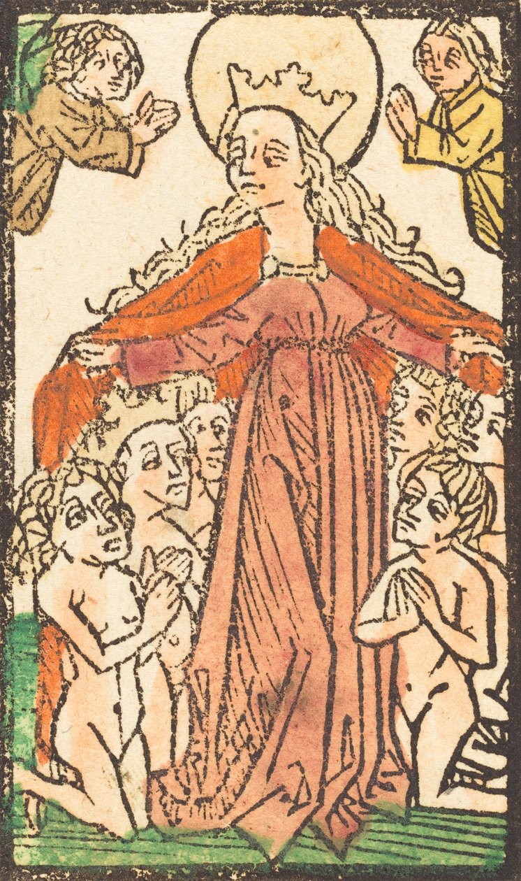 Madonna som en beskytter, ca. 14701480. av Unbekannt