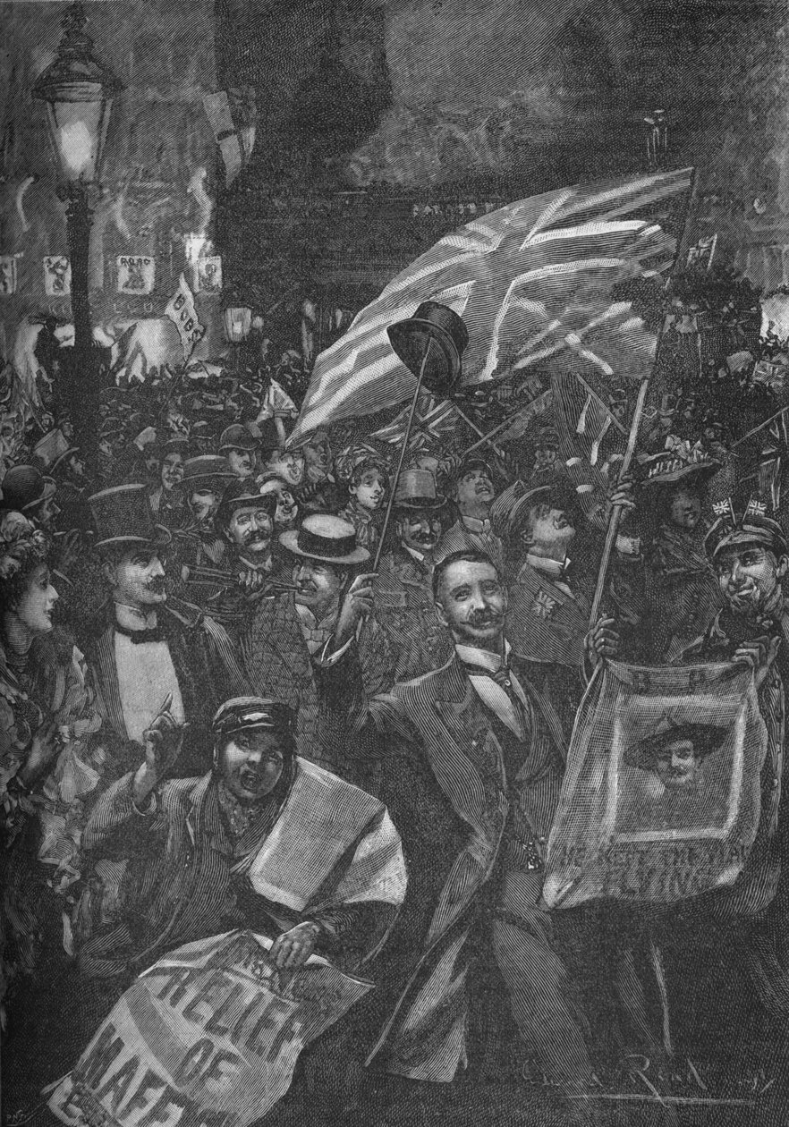 Mafeking-natt i London, 1900 1906. av Unbekannt