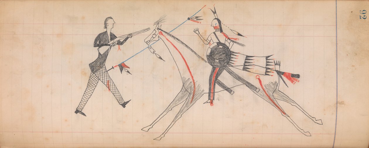 Maffet Ledger: Tegning, ca. 1874-81. av Unbekannt
