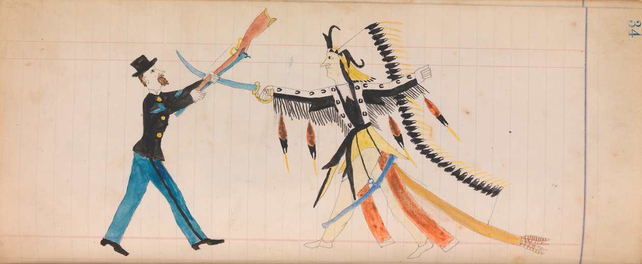 Maffet Ledger: Indisk sjef og soldat, ca. 1874-81. av Unbekannt