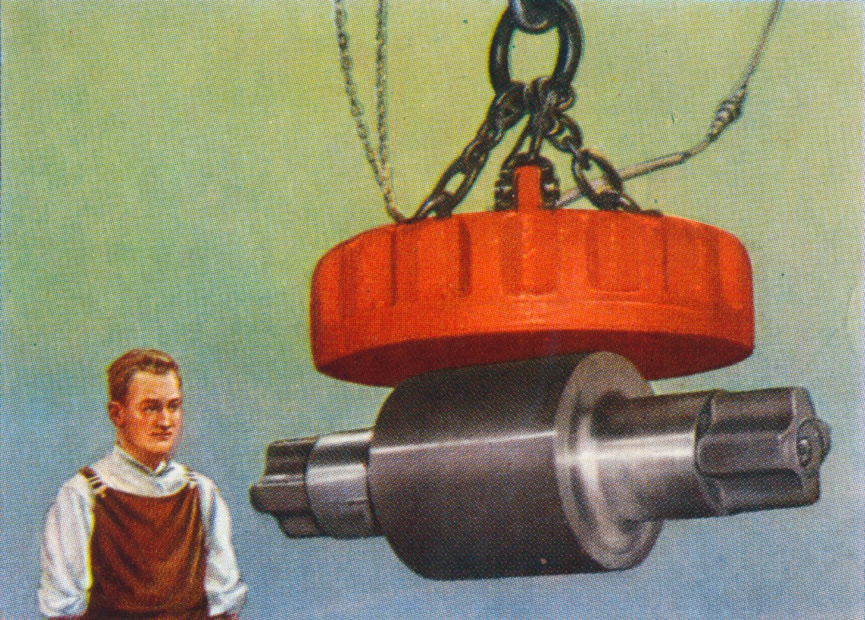 Magnet som løfter 46 tonn, 1938 av Unbekannt