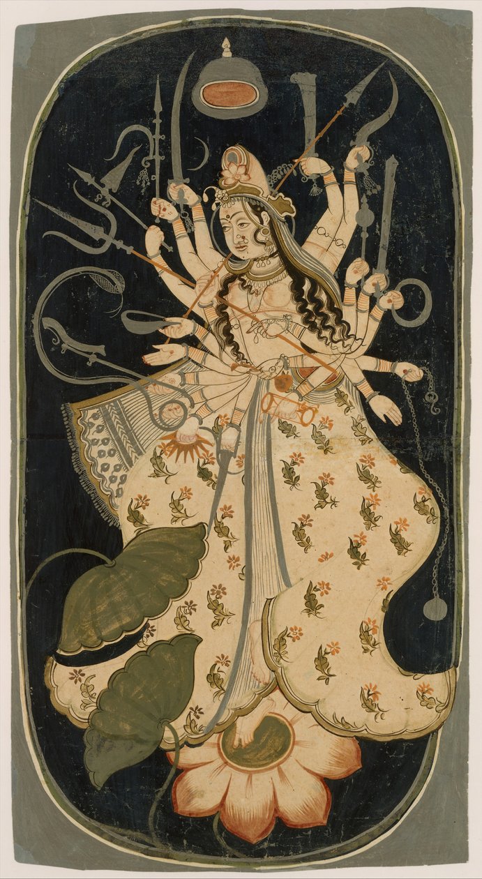 Mahadevi, Den store gudinnen, K. 1725. av Unbekannt