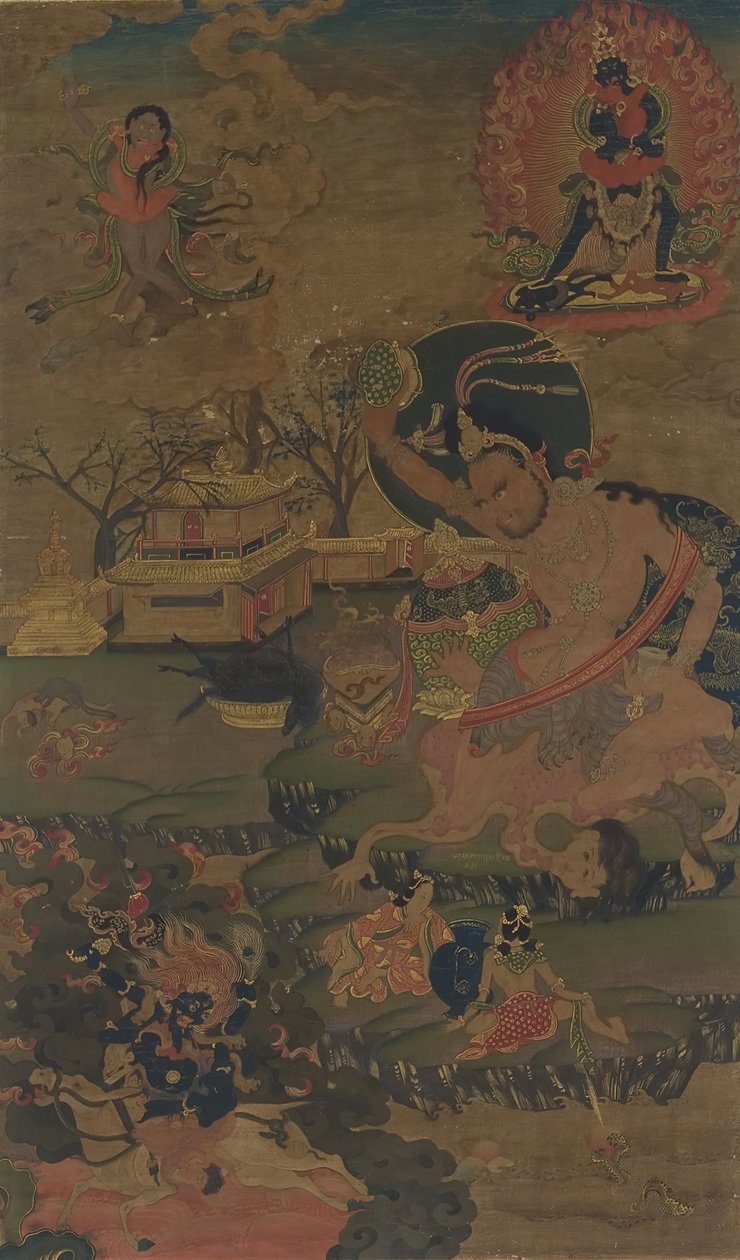 Mahasiddha Damarupa, 1700-tallet. av Unbekannt
