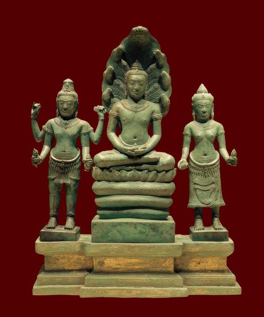 Mahayana buddhistisk triade av Unbekannt
