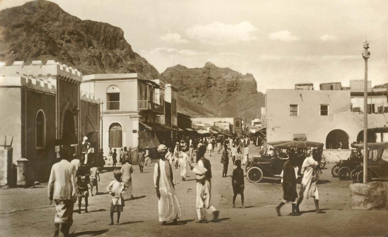 Main Street, Crater, Aden, c1918-c1939. av Unbekannt