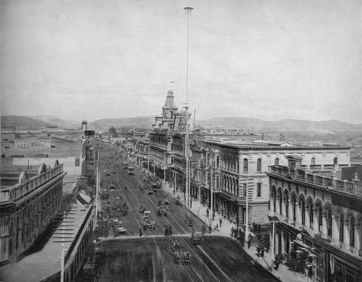 Main Street, Los Angeles, California, c1897. av Unbekannt