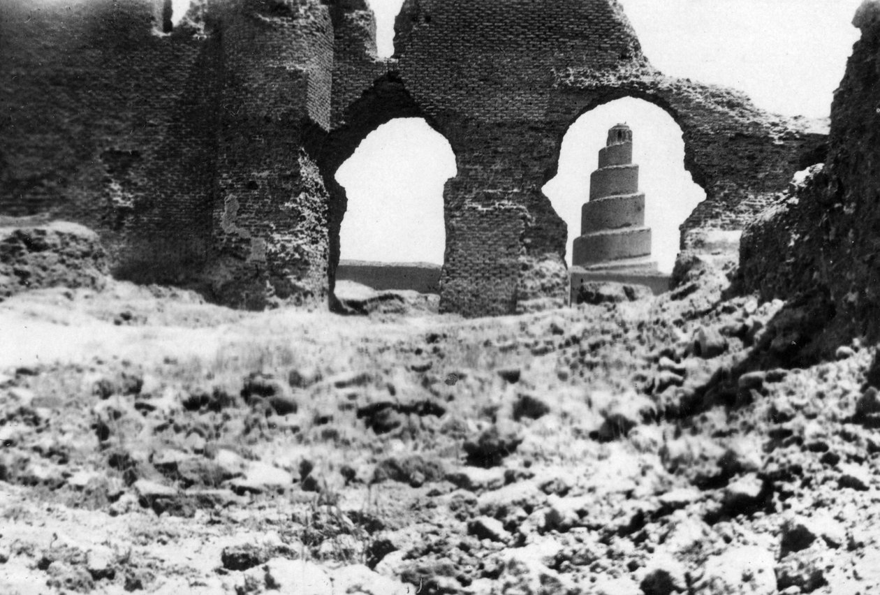 Malwiya-tårnet, Mesopotamia, 1918 av Unbekannt