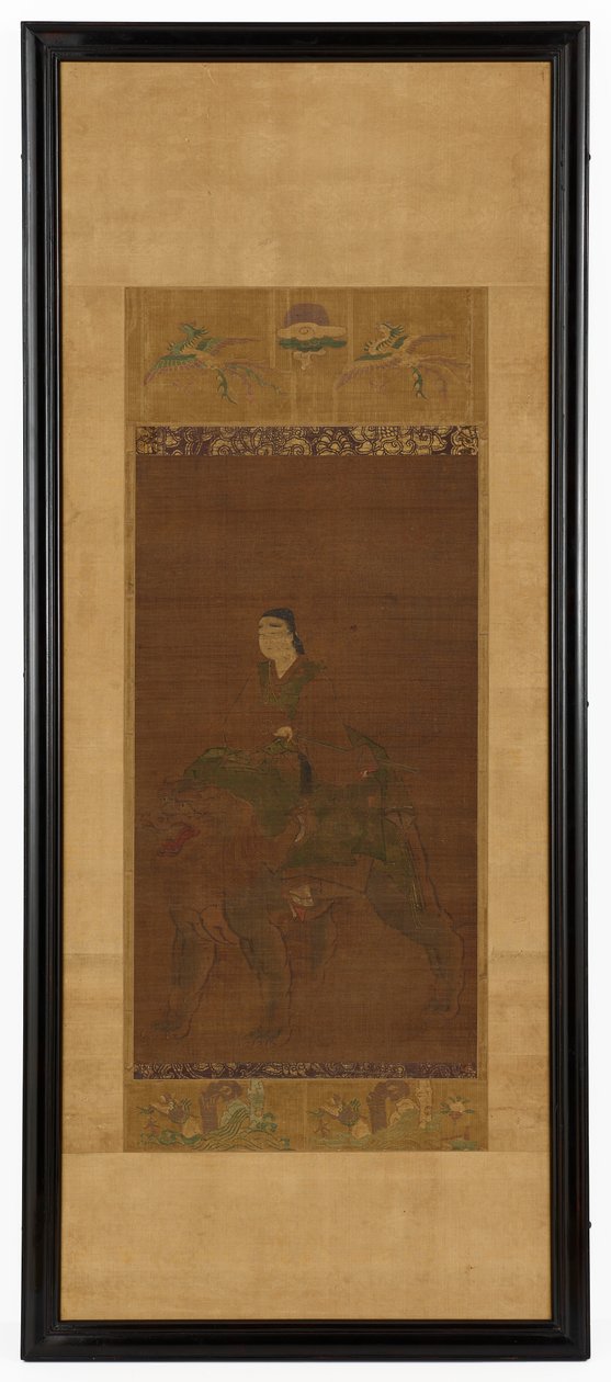 Manjushri som rir på en løve, Muromachi-perioden, 1392-1568. av Unbekannt