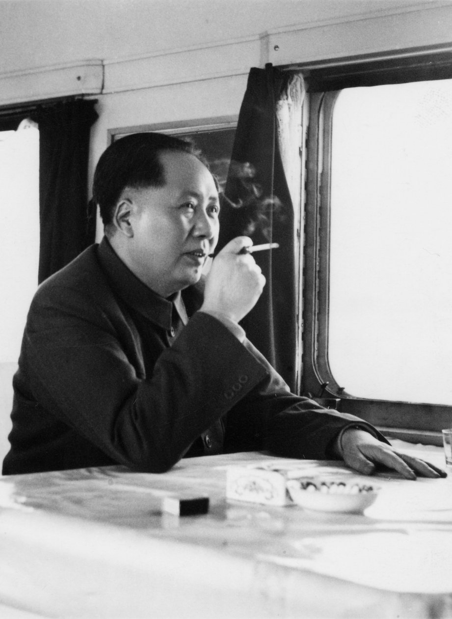 Mao Zedong, kinesisk kommunistisk revolusjonær og leder, ca 1950-tallet av Unbekannt