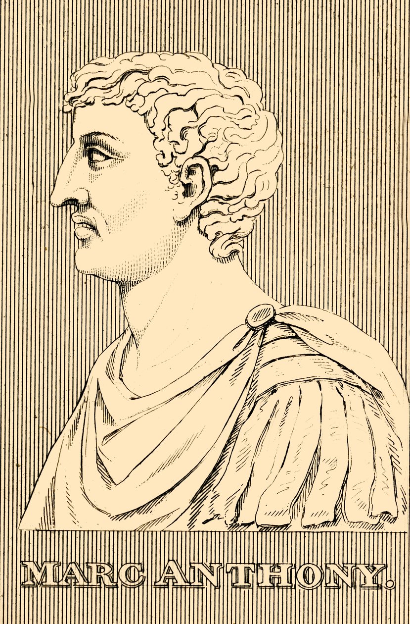Marc Anthony, 83-30 f.Kr., 1830. av Unbekannt