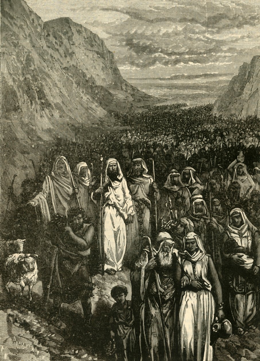 Israelittenes mars, 1890. av Unbekannt