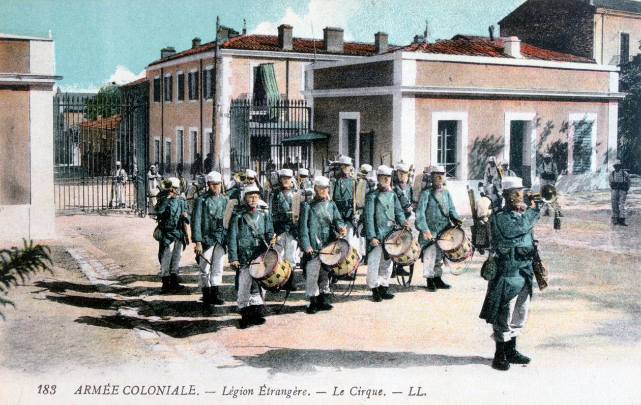 Marsjeband, French Foreign Legion, c1910 av Unbekannt