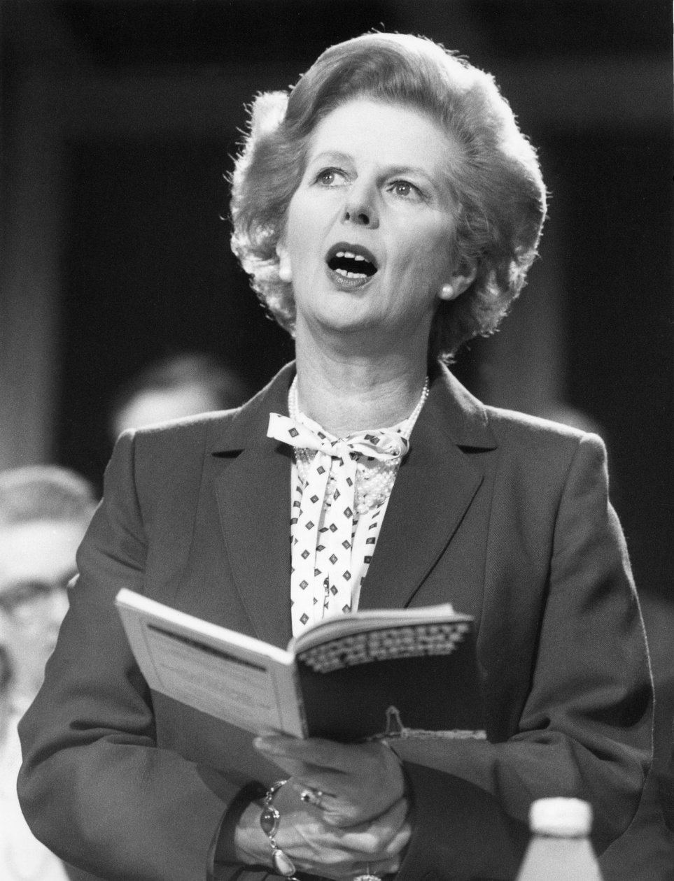 Margaret Thatcher , britisk politiker, ca 1980-tallet av Unbekannt