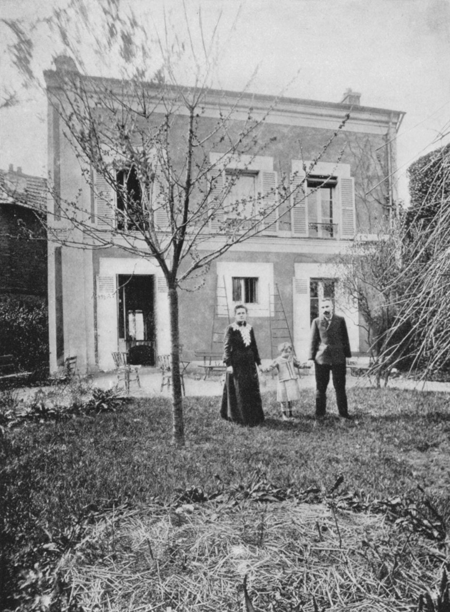 Marie 1867-1934 og Pierre 1859-1906 Curie av Unbekannt