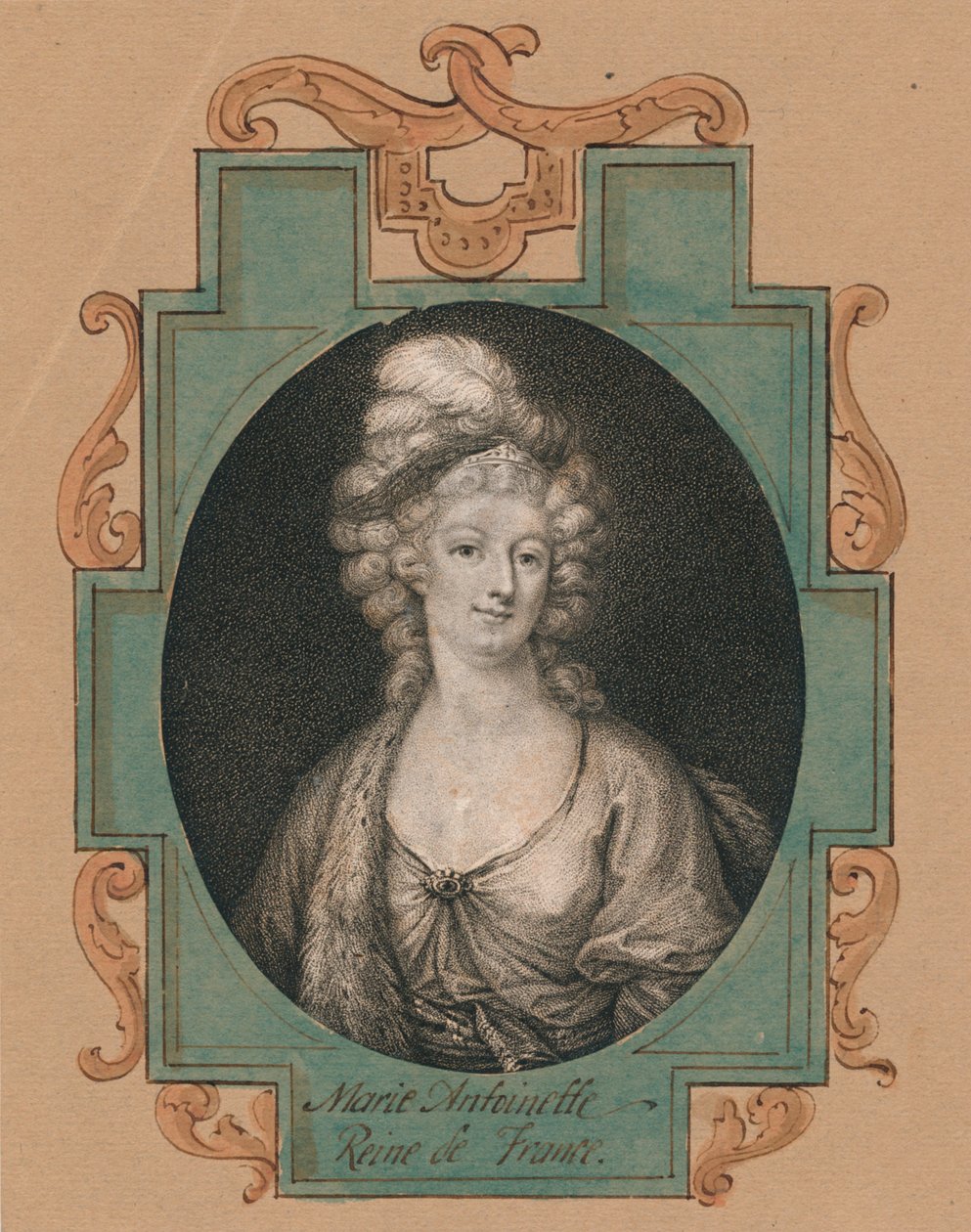 Marie Antoinette, dronning av Frankrike, 1800-tallet. av Unbekannt