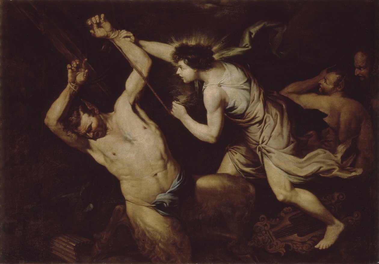 Marsyas og Apollo av Unbekannt