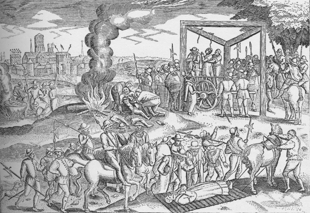 Martyrer ved Smithfield, London, c1600 1904 av Unbekannt